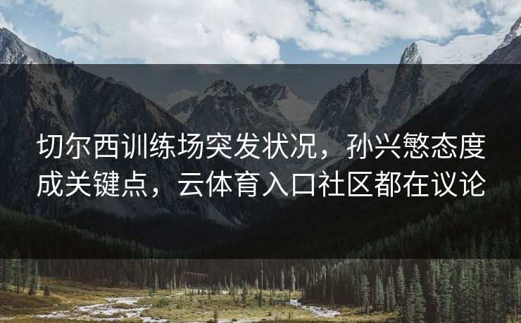 切尔西训练场突发状况，孙兴慜态度成关键点，云体育入口社区都在议论